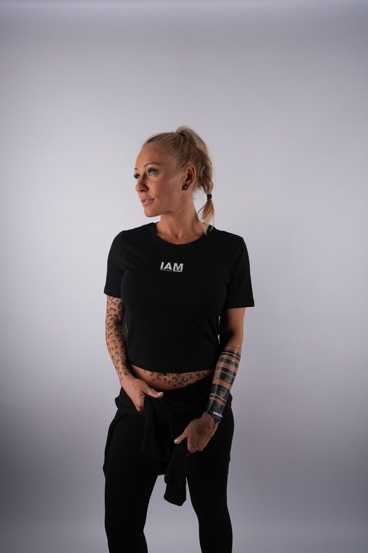 IAM Melodic Techno Girlie Cropped Top