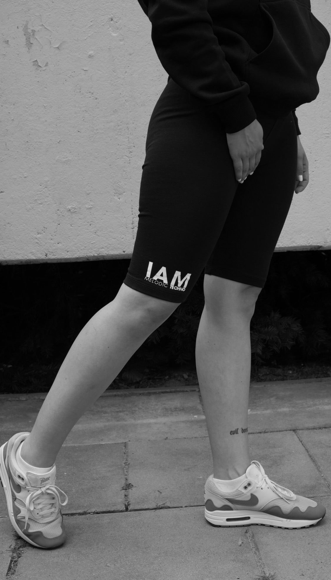 IAM Melodic Techno High Waist Cycle Shorts