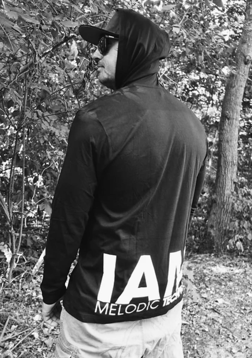 IAM Melodic Techno Fitness Hoodie PERSONALISIERT