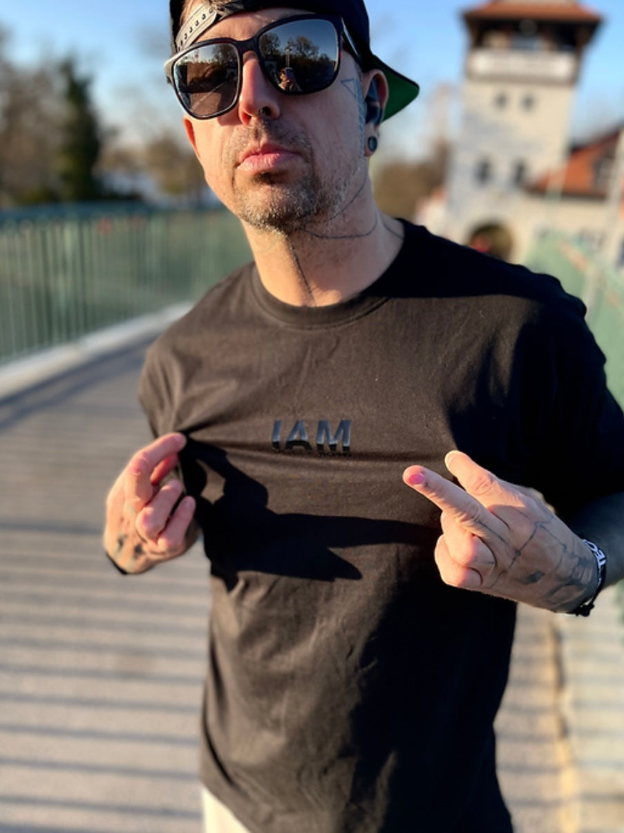 IAM Melodic Techno T-Shirt Classic BLACK EDITION