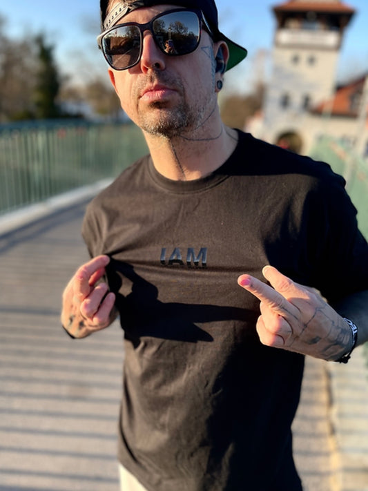 IAM Melodic Techno T-Shirt Classic BLACK EDITION