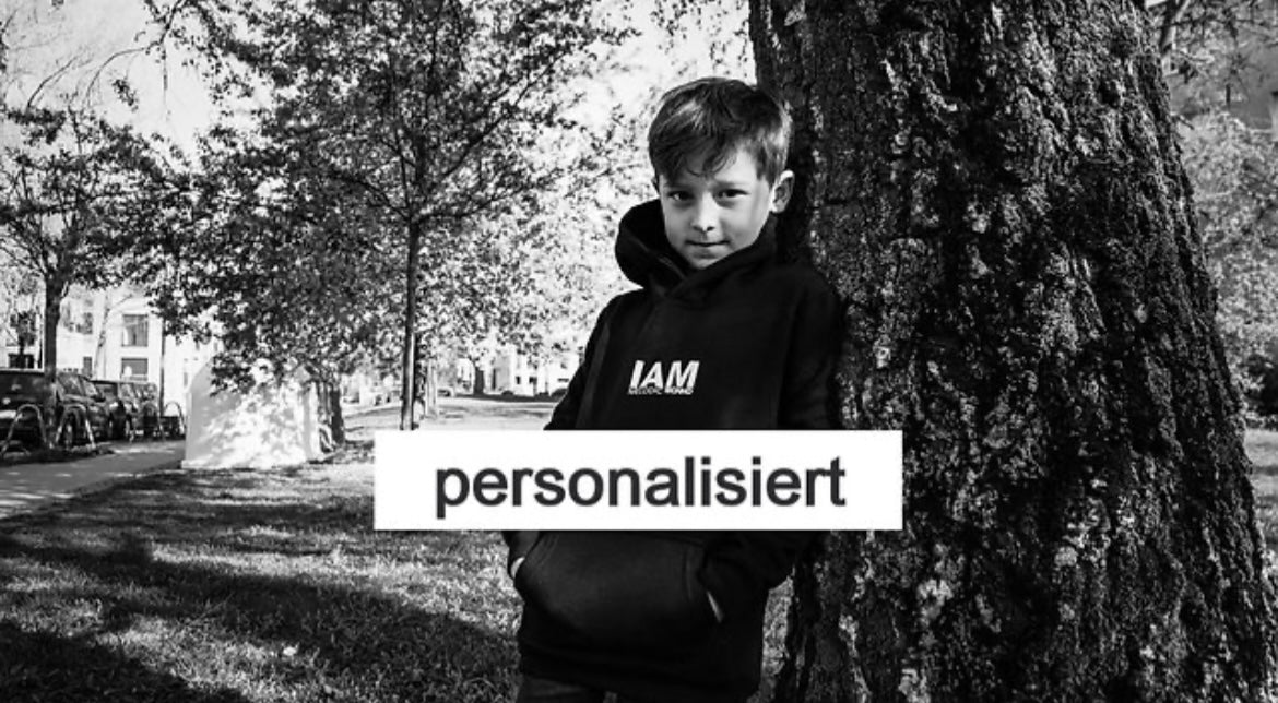 IAM Melodic Techno Kids Hoodie-personalisiert-