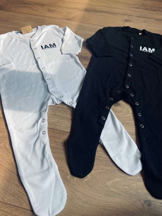 IAM Melodic Techno Baby Sleepsuit